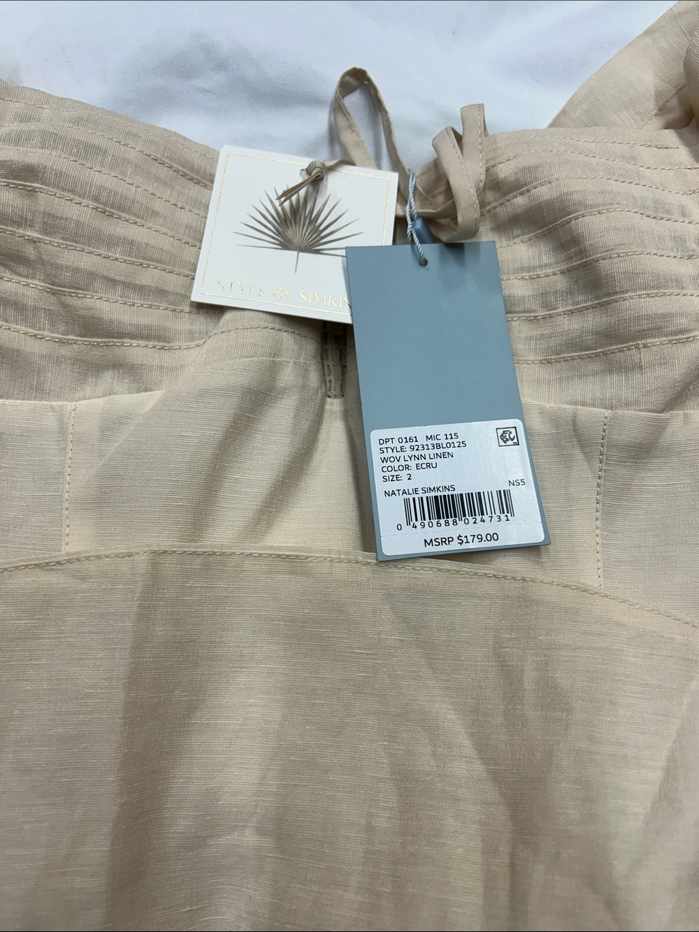 NWT Antonio melanin size 2 Natalie Simkins  blouse